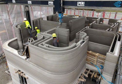 3D printed three-story apartment